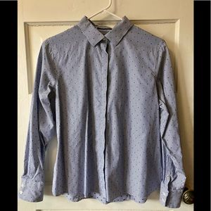 Lands End women’s no iron button front shirt